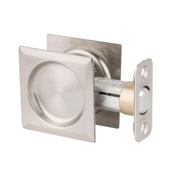 Kwikset Kwikset: Square Pocket Door Lock / Passage / Satin Nickel KWS-93340-15-SQT - main